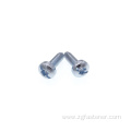 Steel cross recessed raised countersunk head screw